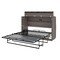 Bestar Pur 67W 66W Queen Cabinet Bed with Mattress, Bark Grey 126194-000047 - alternate 5
